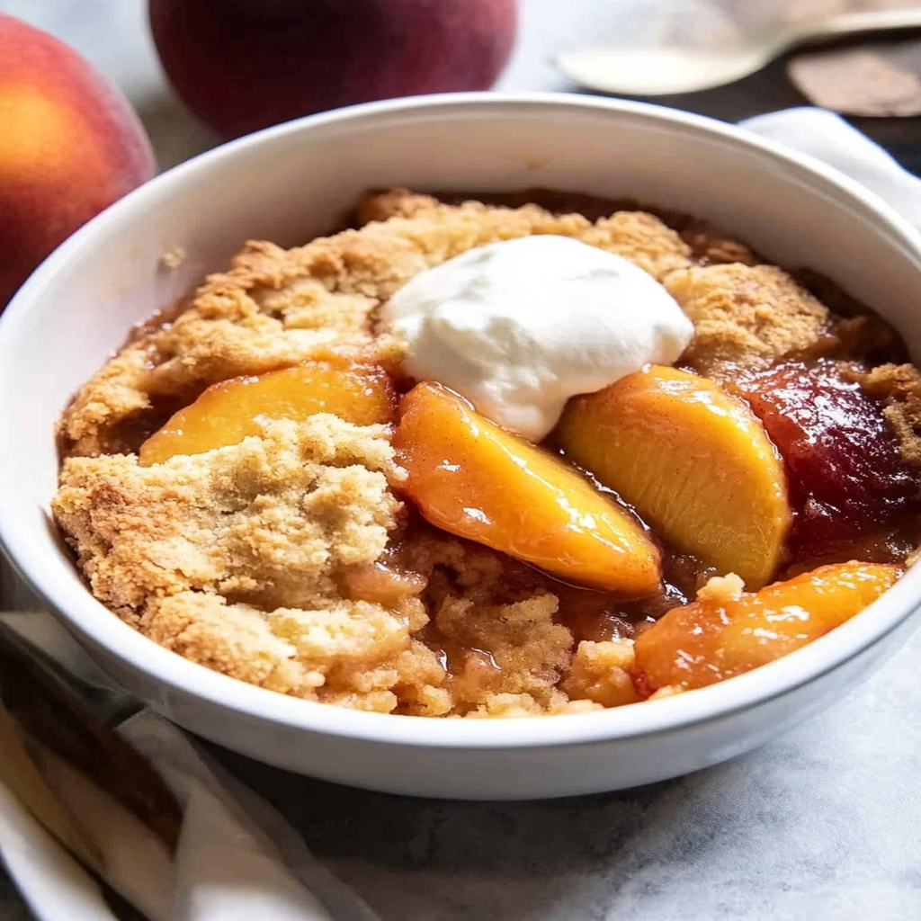 Easy Peach Cobbler Recipe with Fresh Peaches